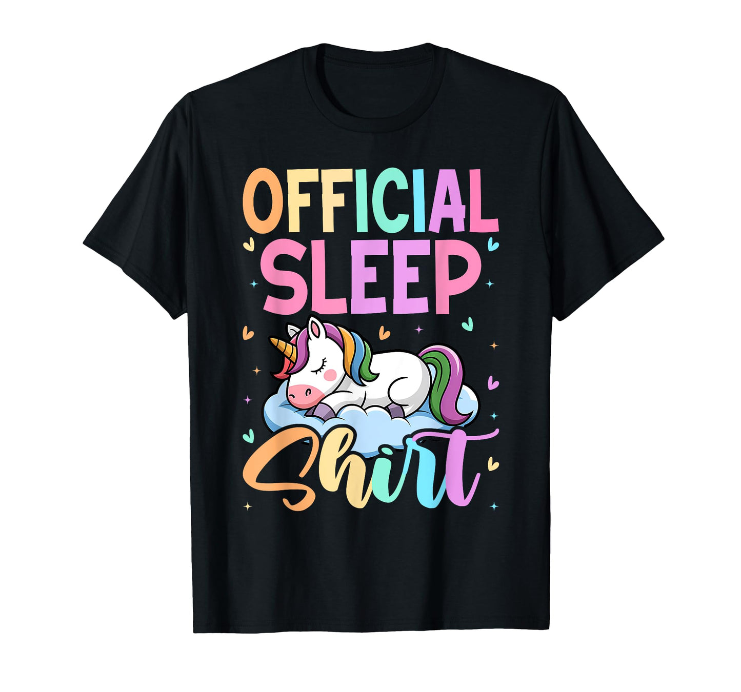 Unicorn, Sleeping Official Sleep Girls Nightgown, Sleep T-Shirt
