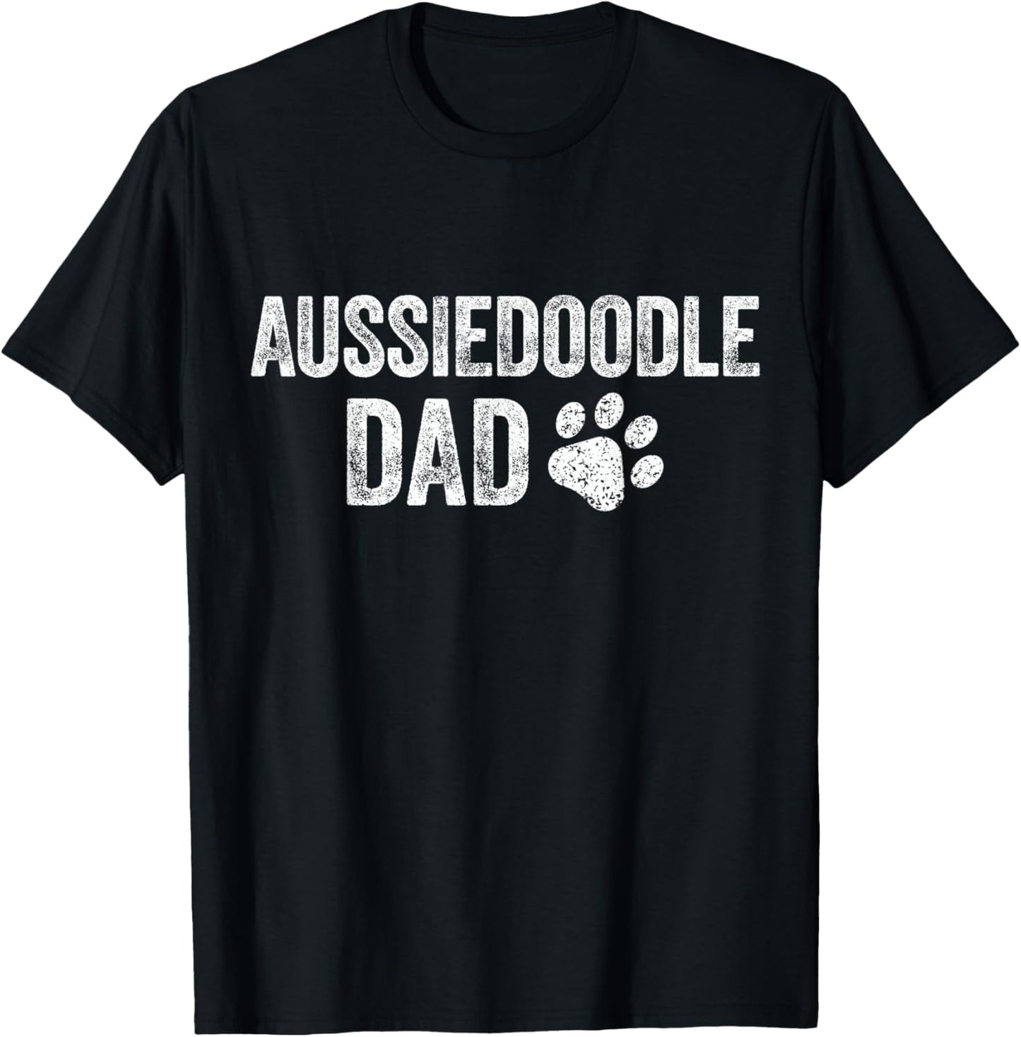 Retro Aussiedoodle Dad Papa Father's Day Aussie Doodle Lover T-Shirt