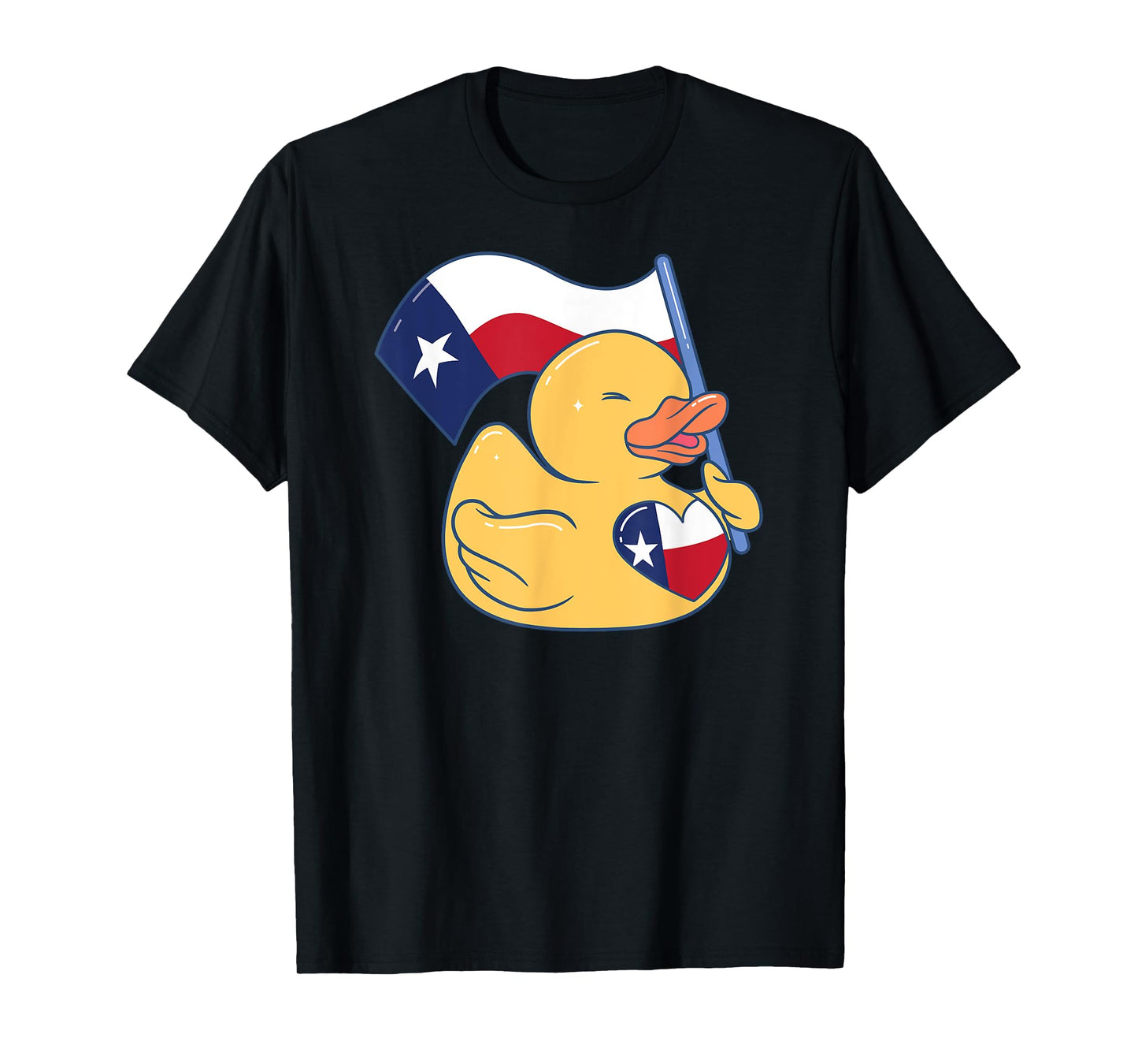 Easily Distracted By Ducks Texas Flag Bird Dallas Austin Tx T-Shirt