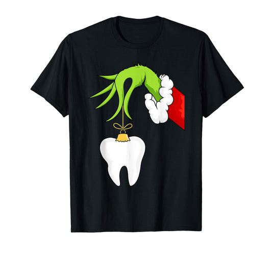 Christmas Tooth Dentist Dental Assistant Teeth Xmas Pajamas T-Shirt