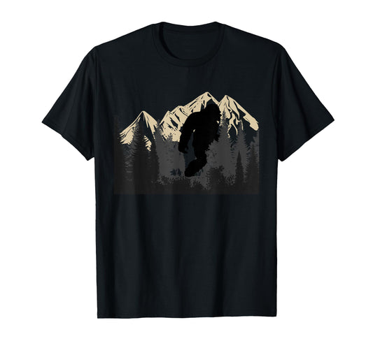 Bigfoot Sasquatch Design Women and Men Trip Hiking lovers T-Shirt