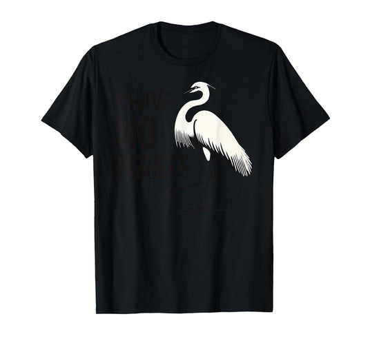 I Just Can't Tee Co. Funny I Have No Egrets Regret Grey Cotton Blend Polyester 100% Casual Unisex Adult T-Shirt