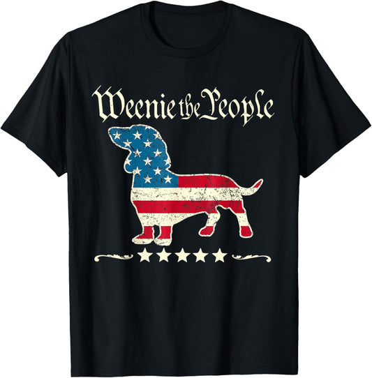 Weenie the People Dachshund 4th of July T-shirt