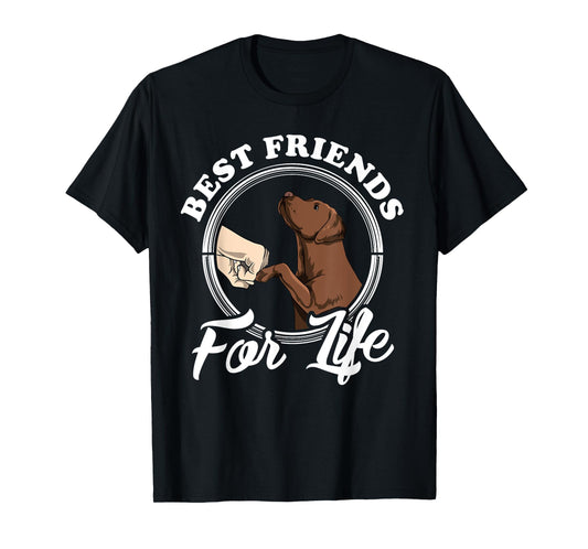 Chocolate Labrador Design Funny Chocolate Labrador Lovers T-Shirt