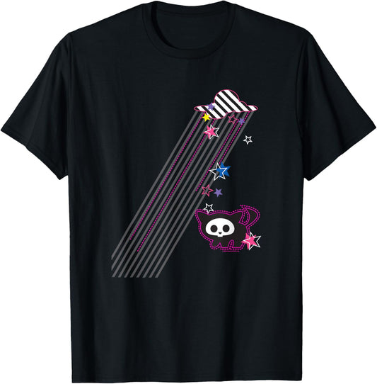 Kit Cat Vintage Pink Pop Art Rainy Night Icons T-Shirt
