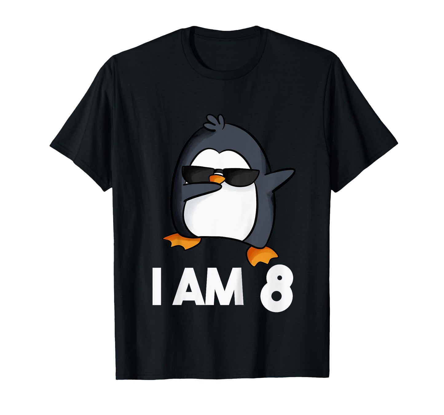Penguin Birthday Shirt 8 Years Old Birthday Outfit Kids T-Shirt