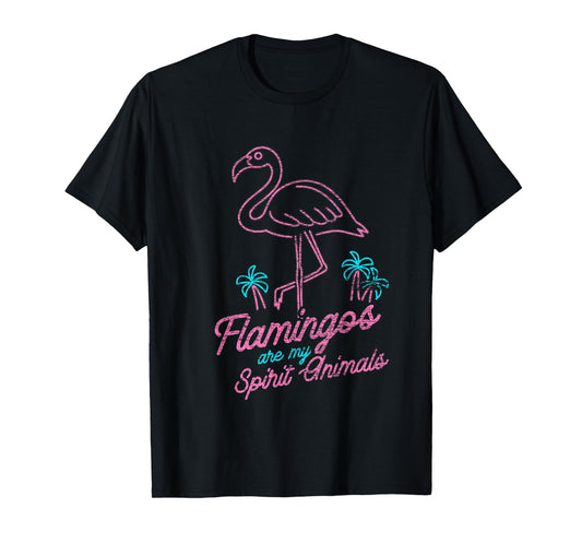 Flamingos Are My Spirit Animals Flamingo T-Shirt