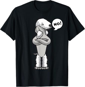 Stubborn Bedlington terrier Dog funny T-Shirt