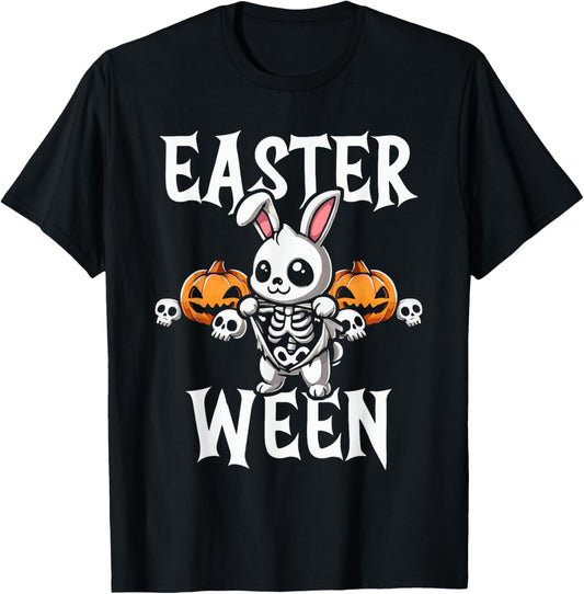 Easter Ween Skeleton Bunny Halloween Theme T-Shirt