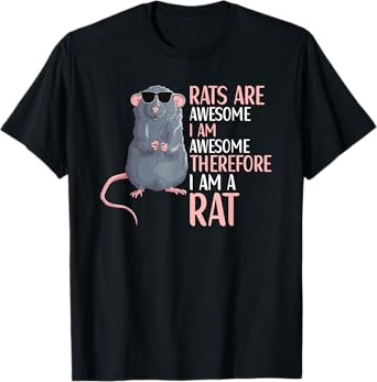 Rats Are Awesome Funny Rat Lover Apparel T-Shirt