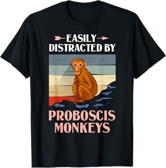 Proboscis Monkey Funny Long Nosed Monkeys T-Shirt