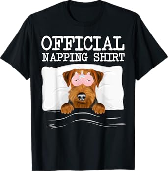 Official Napping Sleeping Welsh Terrier T-Shirt