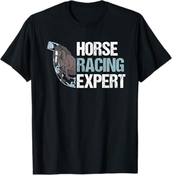 Funny Horse Racing Expert Derby Equestrian Design T-Shirt