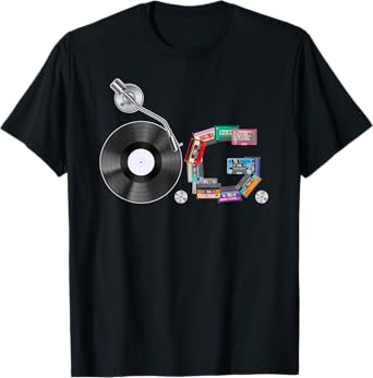 Old School OG Hip Hop Head Vinyl, CDs, Tapes 80s 90s Retro T-Shirt