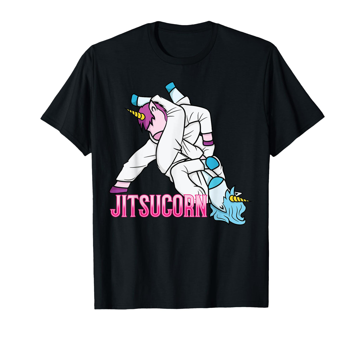Jitsucorn Unicorn Funny Jiu Jitsu Combat BJJ MMA Girl Gift T-Shirt