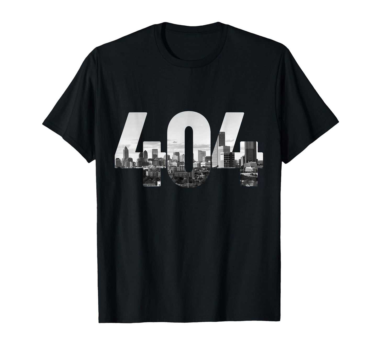 404 Atlanta Area Code Skyline ATL Georgia Vintage T-Shirt