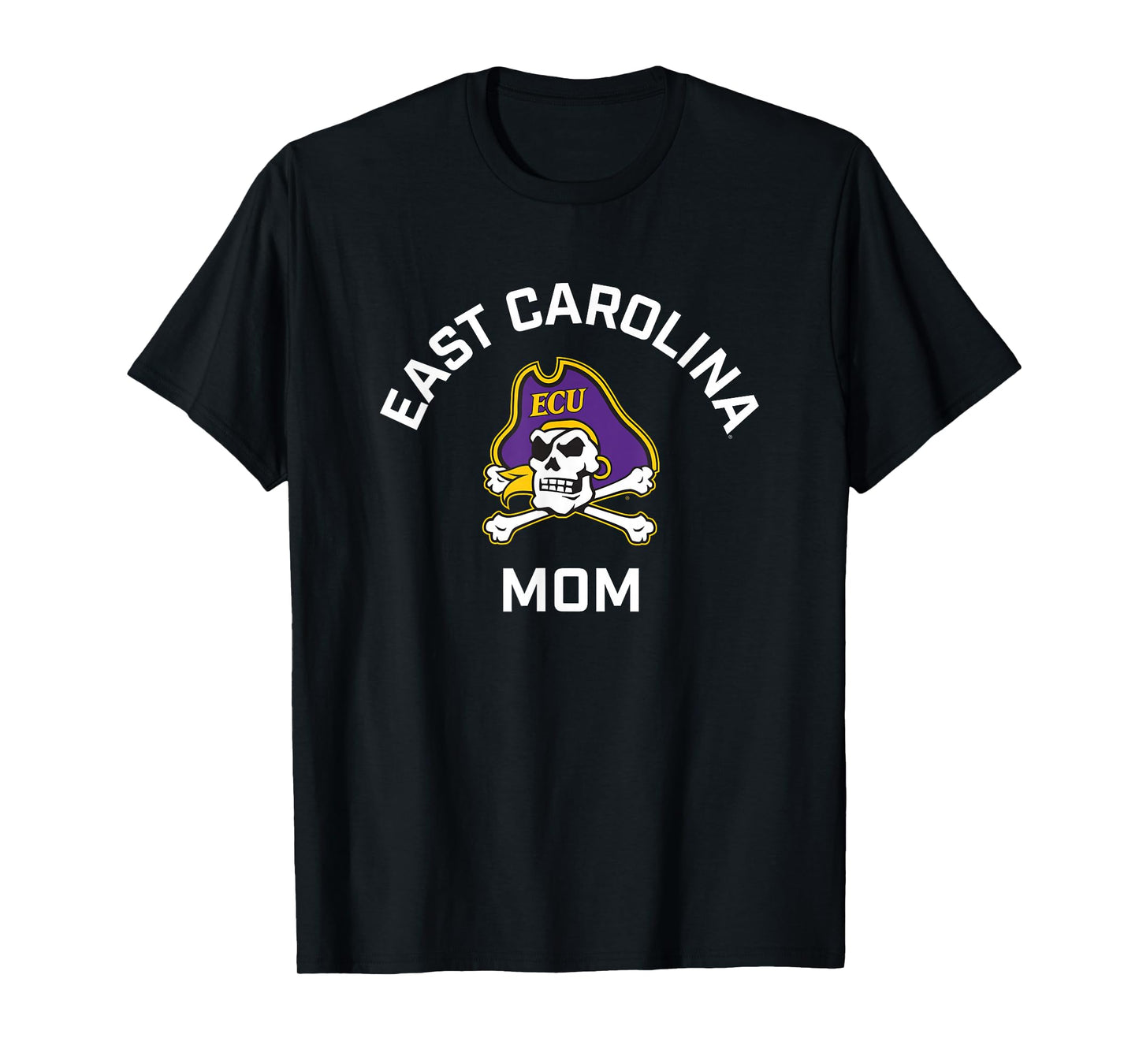 East Carolina University ECU Pirates Arched Mom T-Shirt