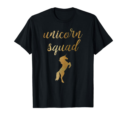 Unicorn Squad Gold Shirt Unicorn T-Shirt T-Shirt