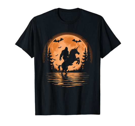 Bigfoot Riding Unicorn T-Shirt