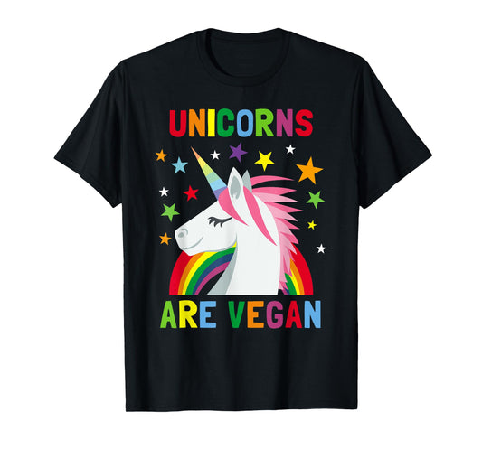 Unicorns Are Vegan Rainbow Plant-based Diet Vegans T-Shirt