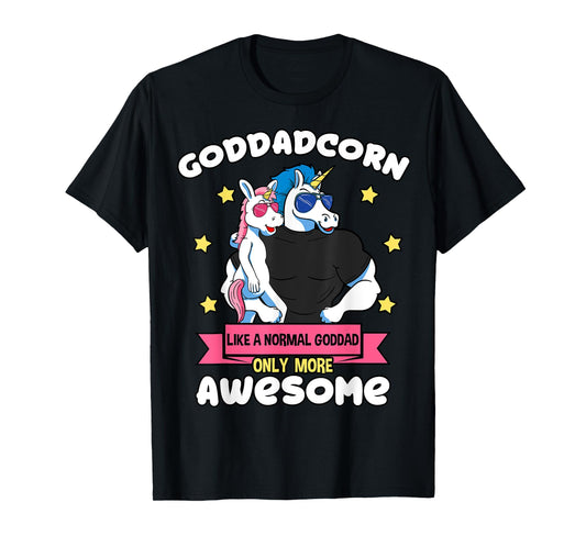Goddadcorn 1 Kid Father's Day Goddad Unicorn Goddaughter T-Shirt