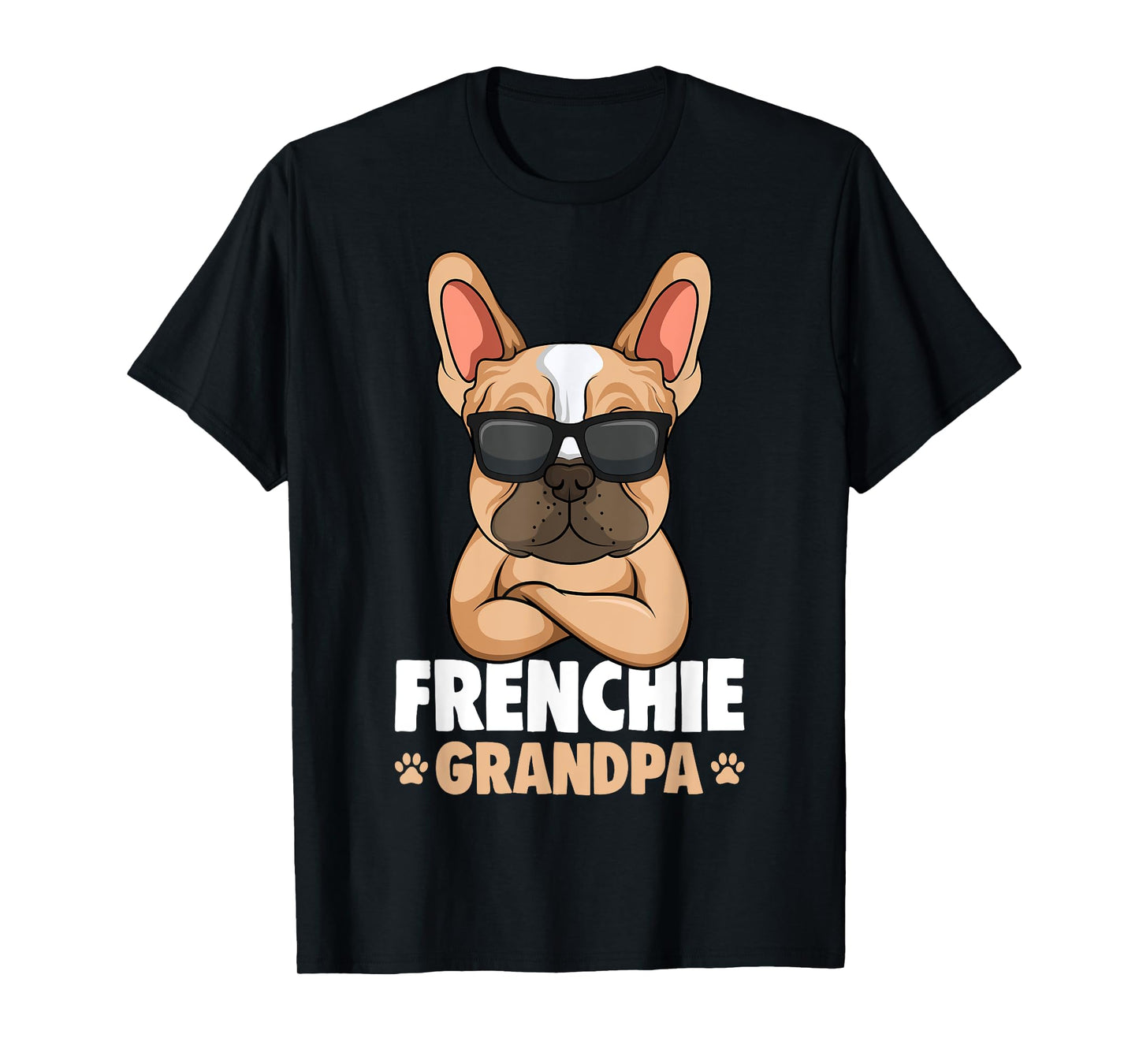 French Bulldog Grandpa Frenchie Dog T-Shirt