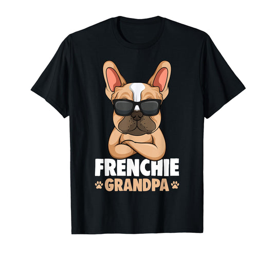 French Bulldog Grandpa Frenchie Dog T-Shirt