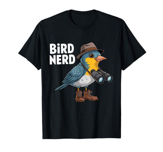 Bird Nerd Funny Bird Watching Birding Bird Lover Watcher T-Shirt