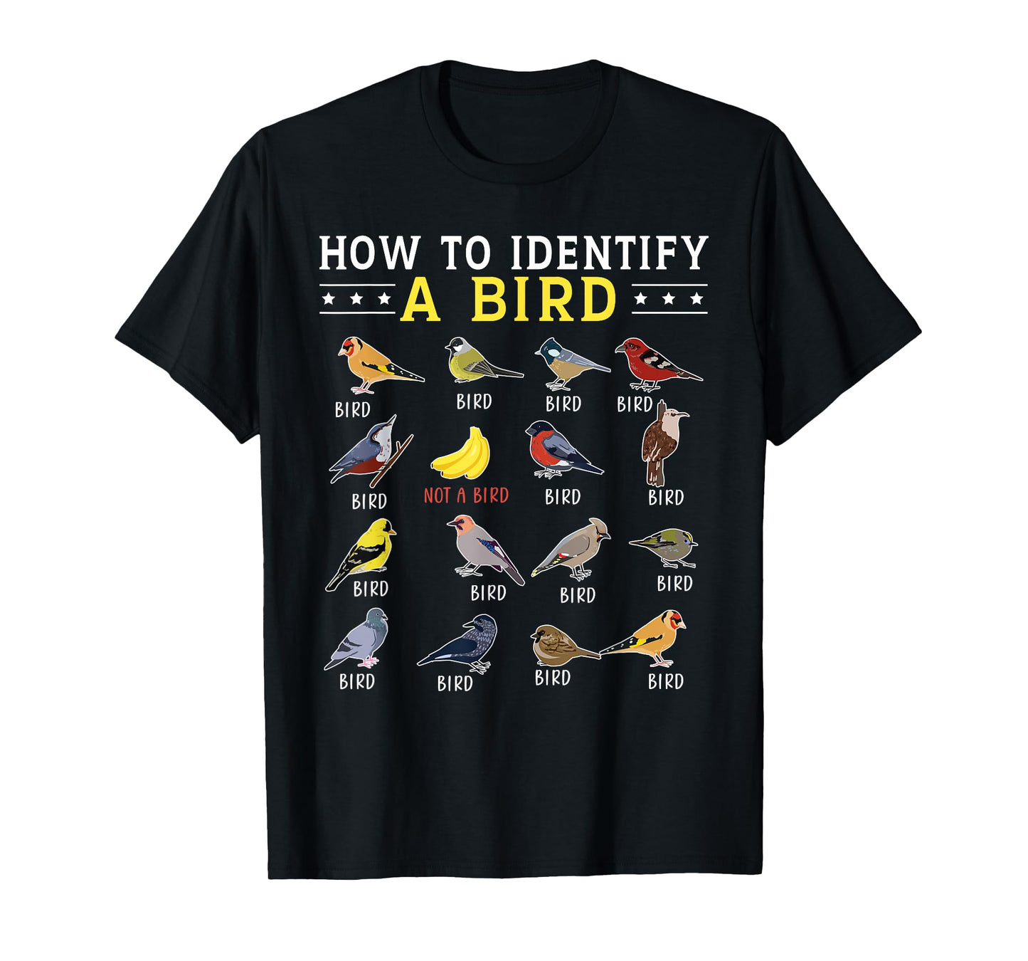 How To Identify A Bird | Bird Watcher | Bird Lover T-Shirt