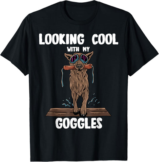 Canine Water Sport Dog Dock Jumping Funny Dog Dock Diving T-Shirt