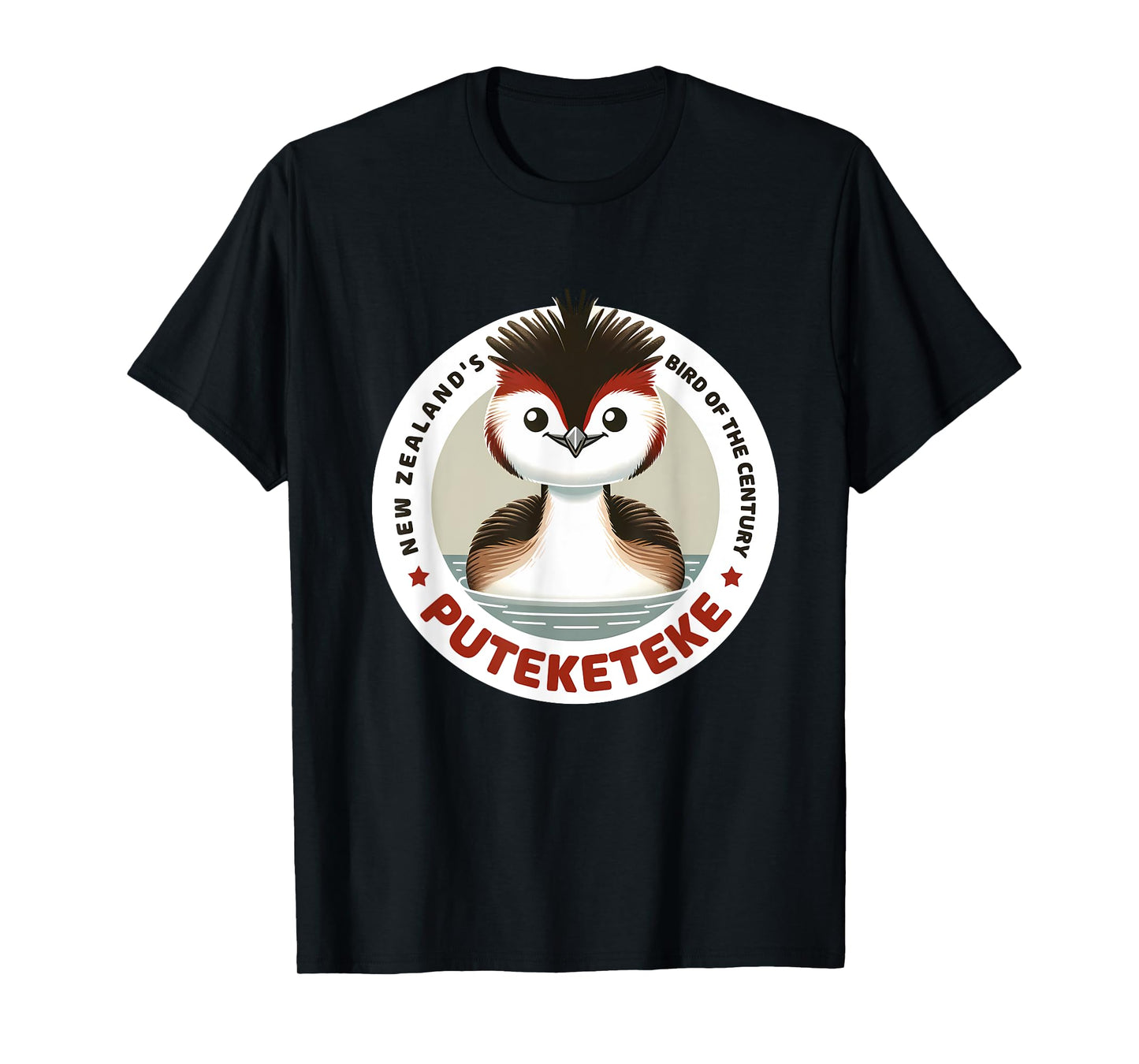 Puteketeke Bird New Zealand's Bird of the Century T-Shirt