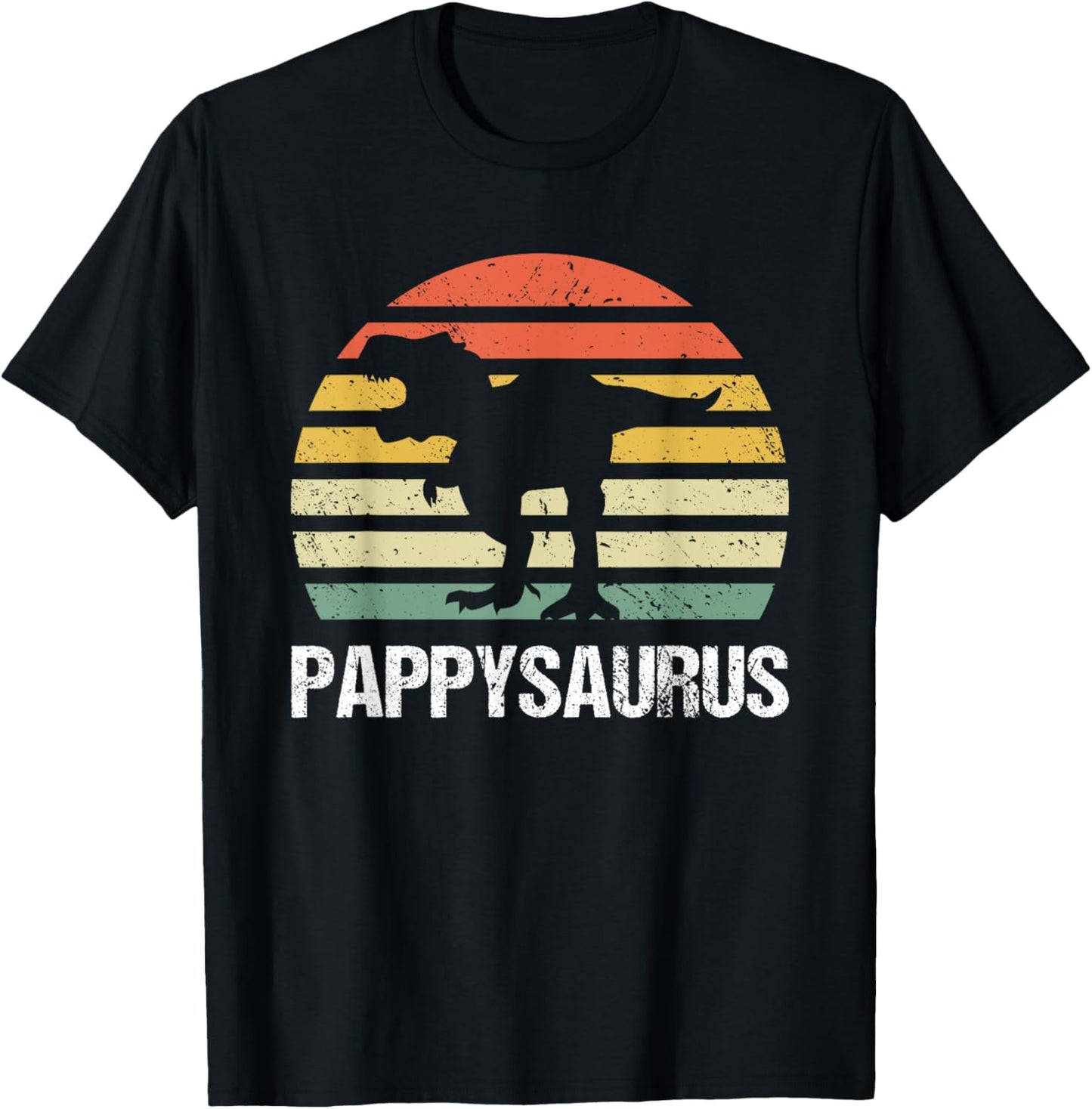 Pappysaurus Dinosaur Lovers Mens Cool Dads Day Retro T-Shirt