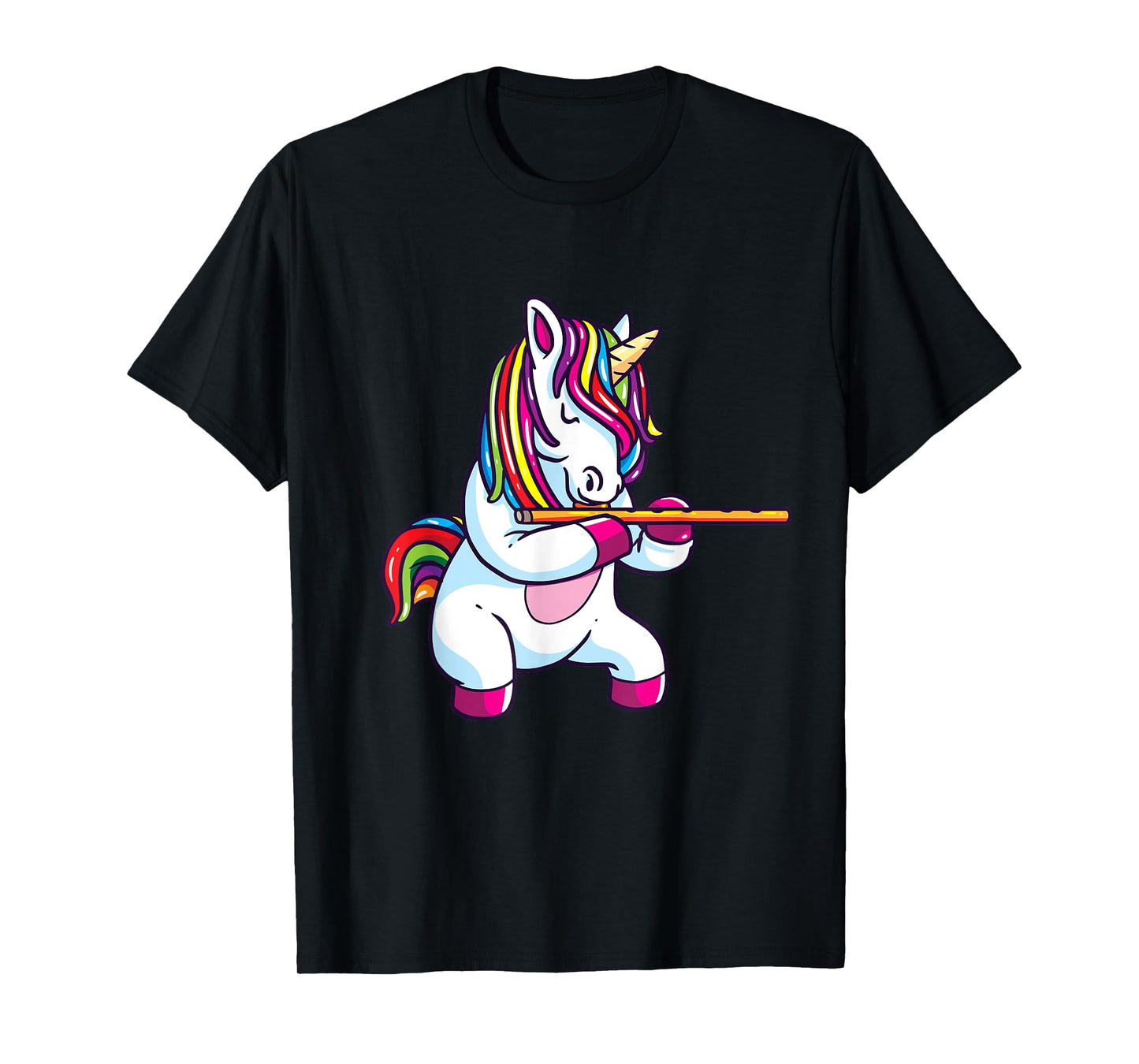 Flute Gift Shirt Marching Chapel Flute Unicorn T-Shirt