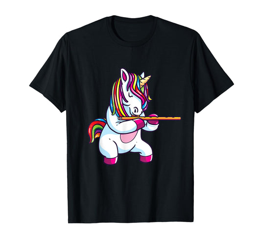Flute Gift Shirt Marching Chapel Flute Unicorn T-Shirt