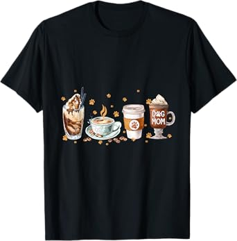 Coffee And Dog Mom Happy Mother's Day Dog Mom T-Shirt