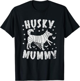 Siberian Husky Mummy - Halloween T-Shirt