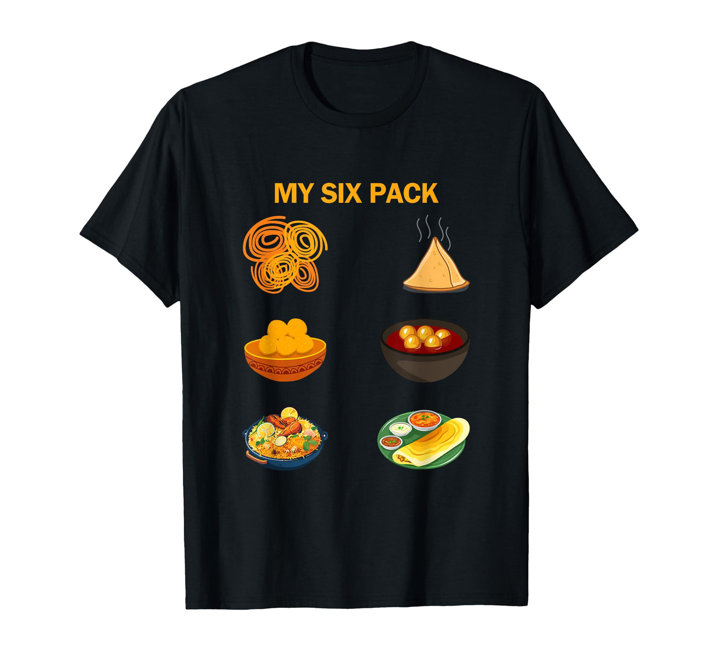 My Six Pack Biryani Punjabi Indian Food Pakistan Humor Funny T-Shirt