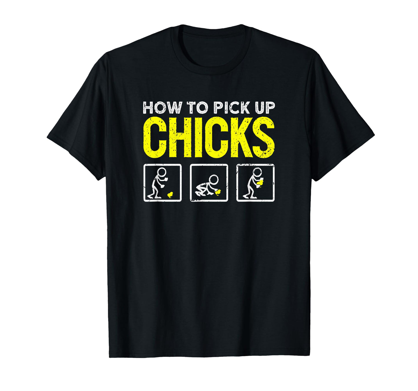 How To Pick Up Chicks Funny Kids Mens Easter T-Shirt