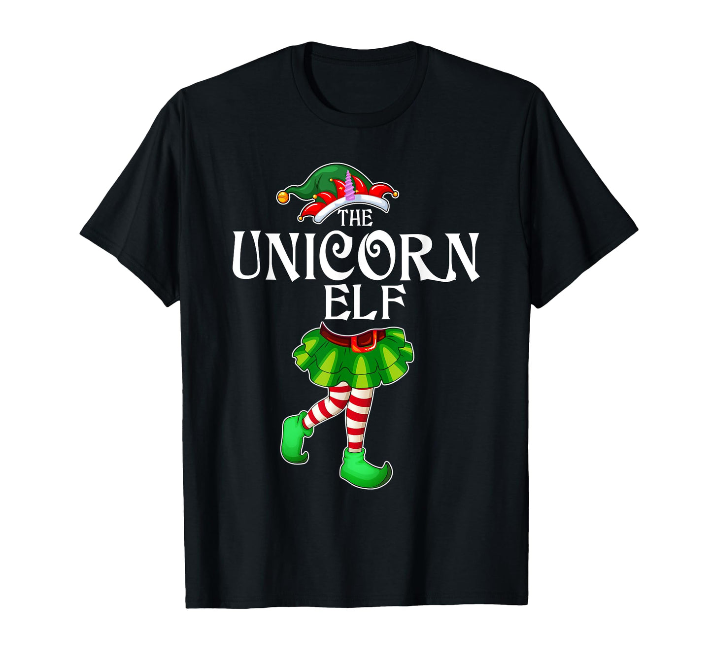 The Unicorn Elf Christmas Matching Family Group T-Shirt