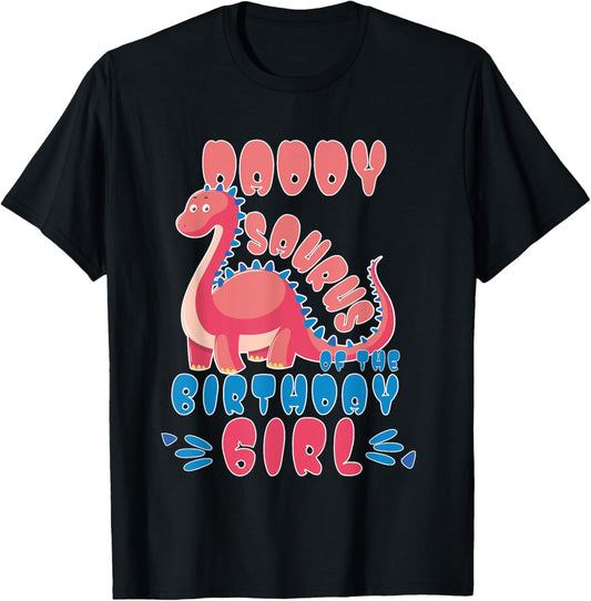 Daddy Of The Birthday Girl Dinosaurs Matching Family T-Shirt