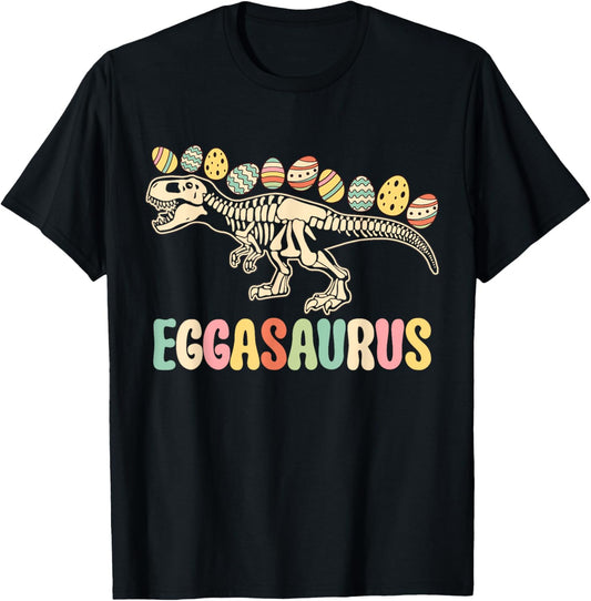 Eggasaurus Easter Stegosaurus Dinosaur TRex Boy Kids Toddler T-Shirt