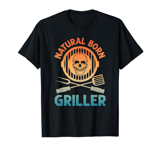 Funny BBQ Art For Men Women Grilling Meat Smoking Barbecue T-Shirt