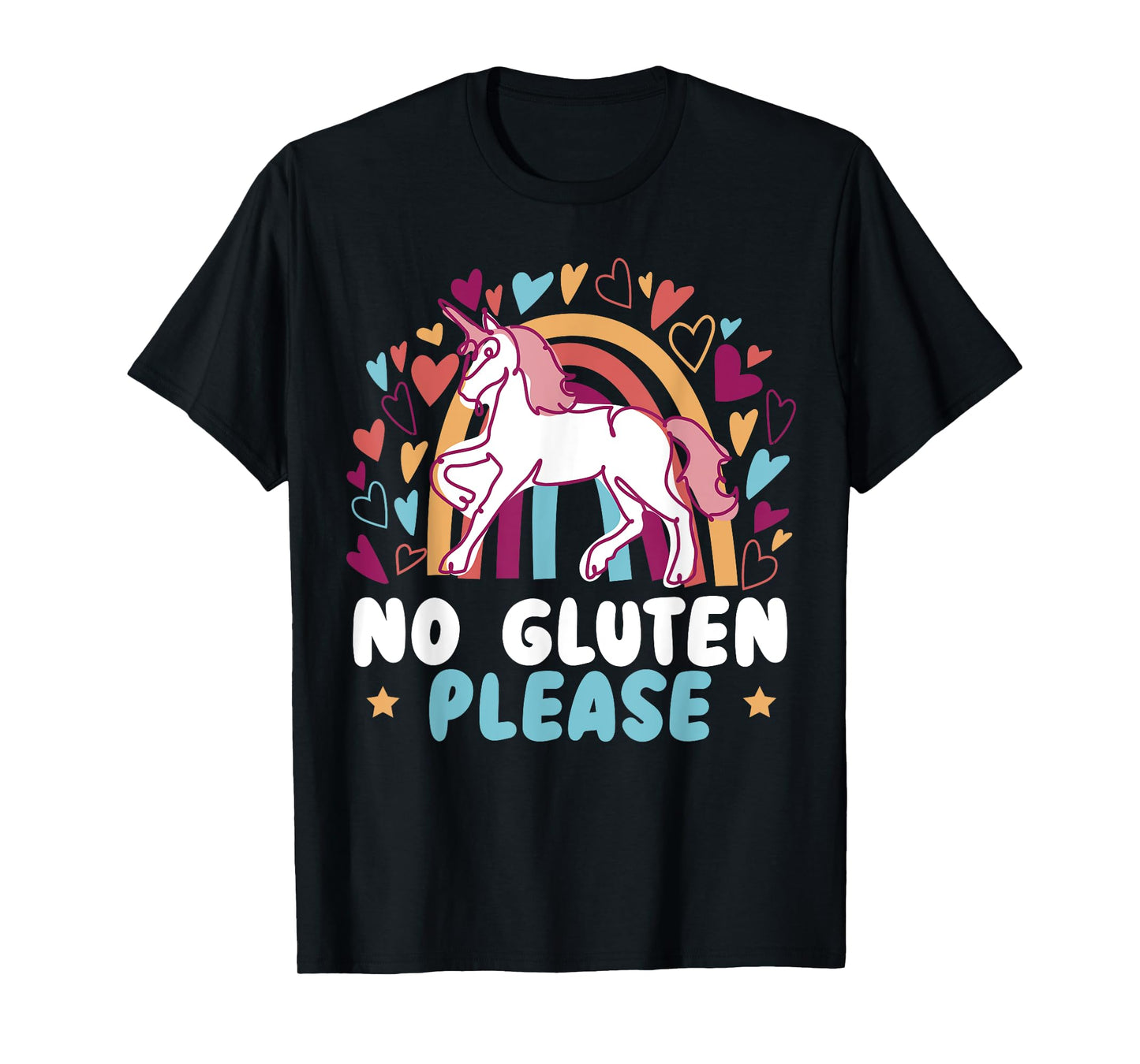 No Gluten Please Unicorn Celiac Disease Awareness Month T-Shirt