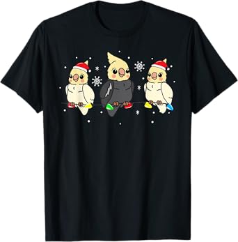 Cockatiel Bird Christmas Funny Gift T-Shirt