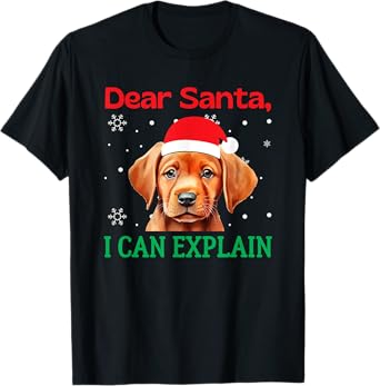 Fox Red Lab Christmas Santa Labrador Retriever T-Shirt