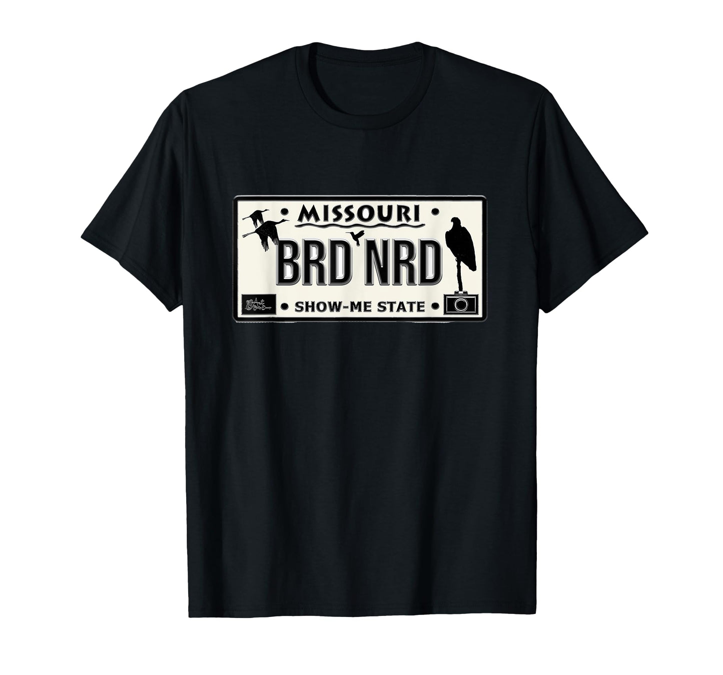 Missouri License Plate Design BRD NRD w/Silhouettes T-Shirt