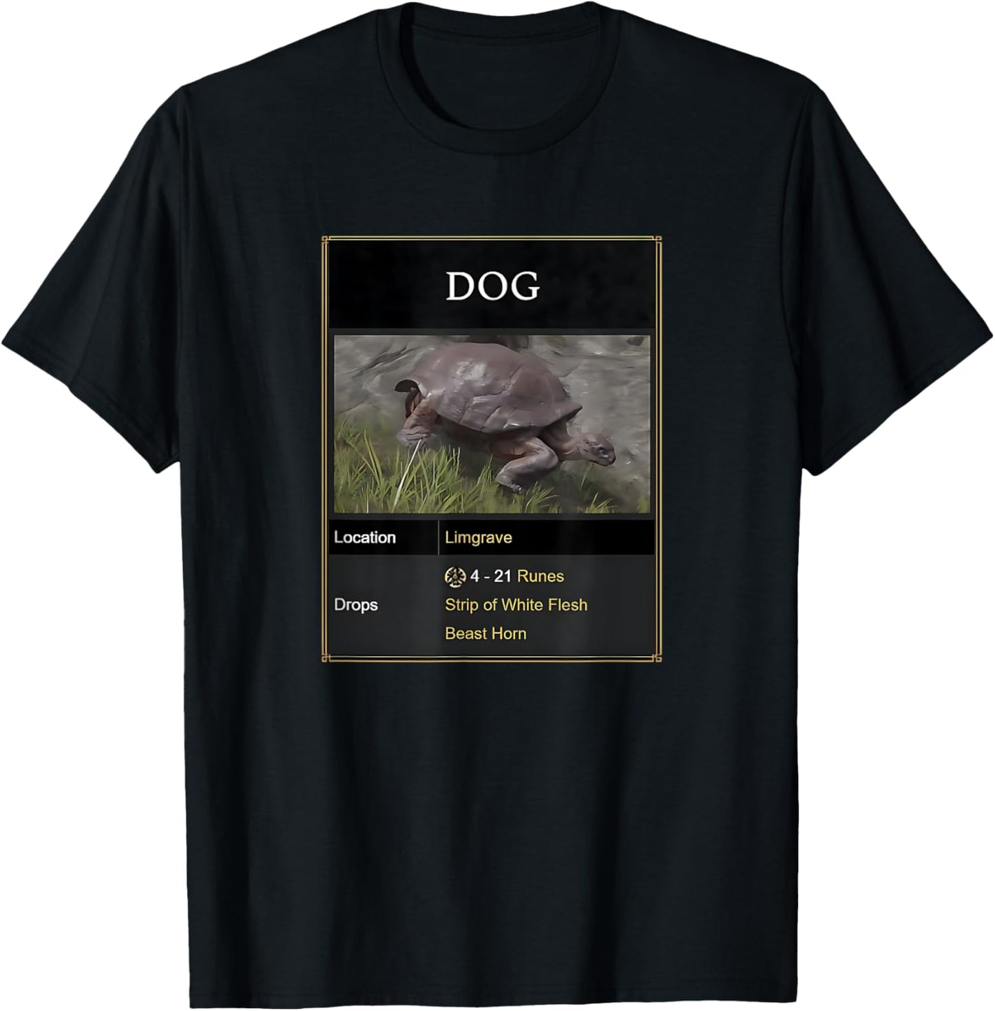 Behold Dog Soulsborne Hilarious Turtle Wiki Meme T-Shirt