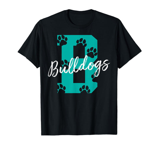 Bulldogs with Foodprints - Bulldog T-Shirt