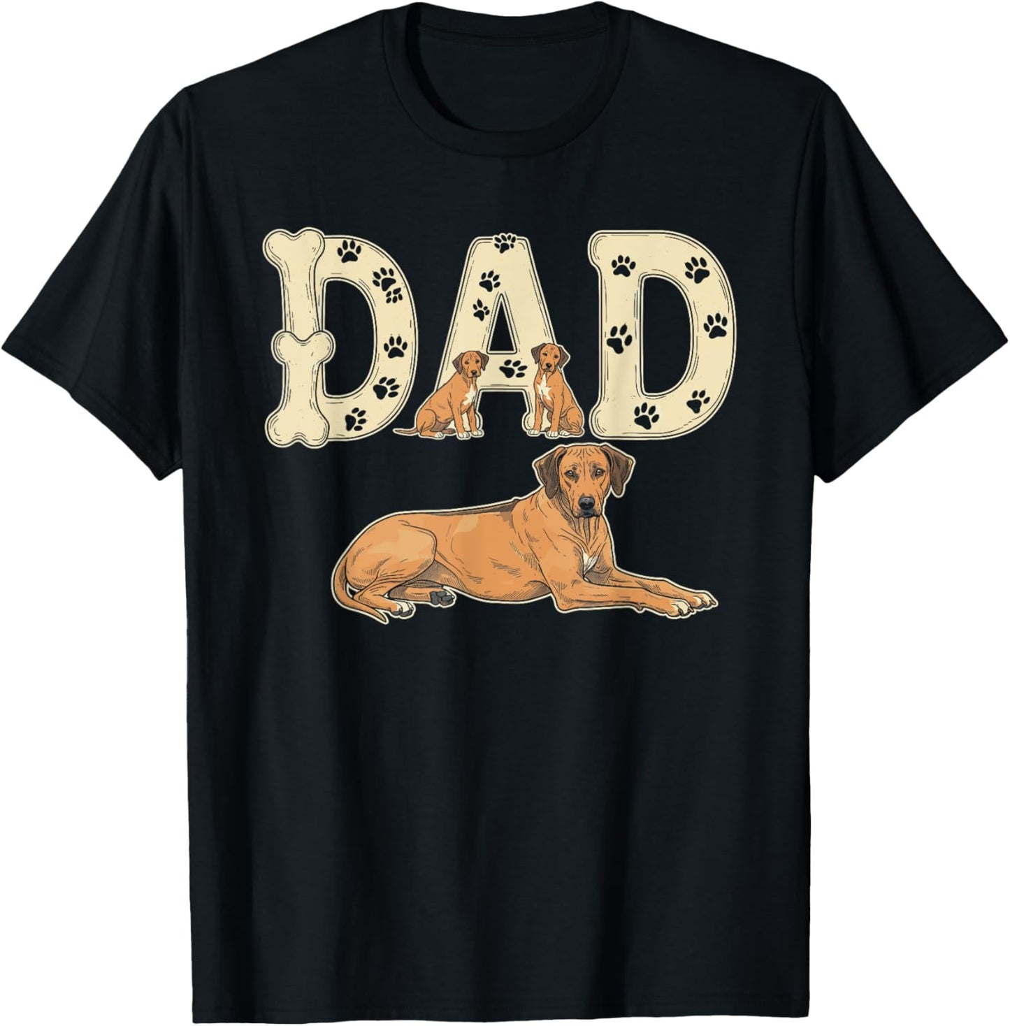 Rhodesian Ridgeback Dog Dad Father Father's Day Mens Womens T-Shirt