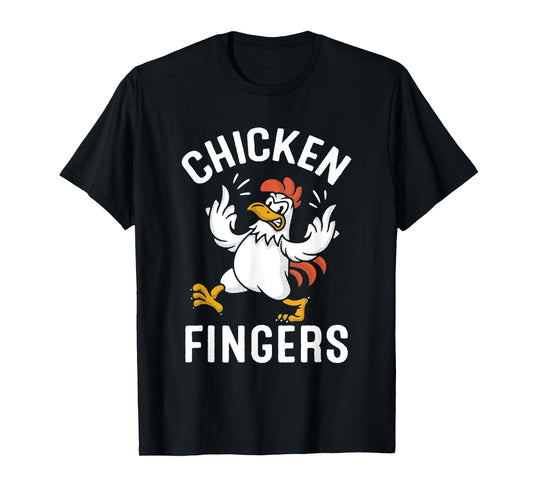 Chicken Fingers Funny Middle Finger Animal T-Shirt